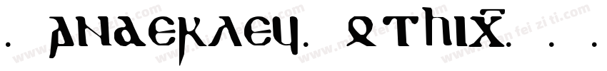 Manderley Gothic字体转换